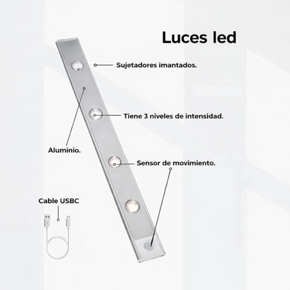 Luz LED inalambrica con sensor de movimiento