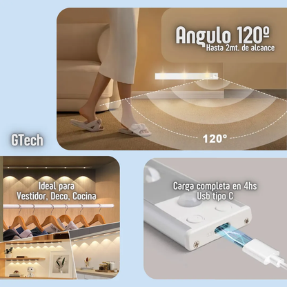 Luz LED inalambrica con sensor de movimiento